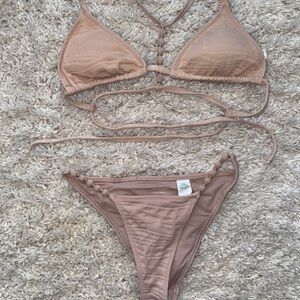 Aerie Tan Bikini Set